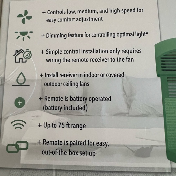 Hunter Ceiling Fan Remote Control/model 99770/nib - Picture 4 of 7